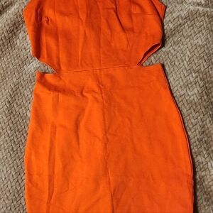 Piper Lane Elegant Orange Sleeveless Dress